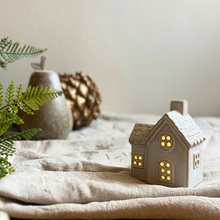 Load image into Gallery viewer, Ceramic Village Cottage, LED lit