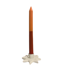 Load image into Gallery viewer, Rust Two Tone Ribbed Taper