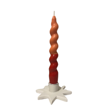 Load image into Gallery viewer, Rust Two Tone Swirl Taper