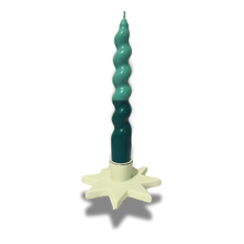 Load image into Gallery viewer, Forest Green Two Tone Swirl Taper