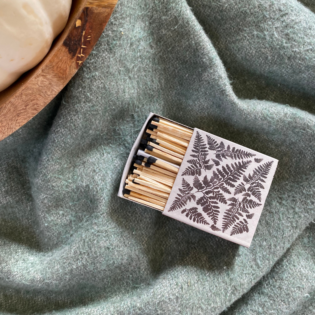 Small Winter Fern Matchbox