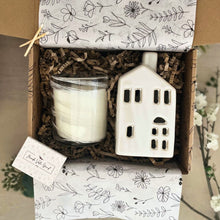 Load image into Gallery viewer, Calm Home Gift Box: Candle &amp; Village House
